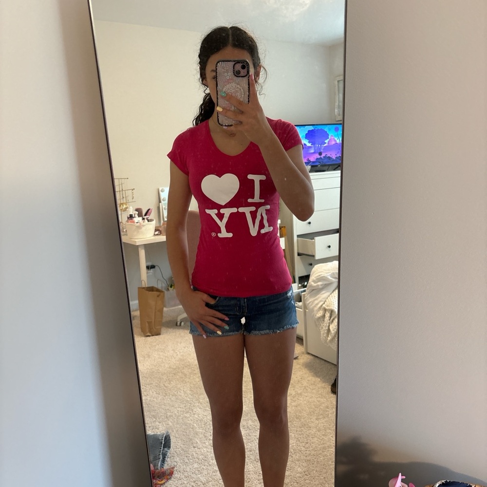 Pink I Love NY T-Shirt